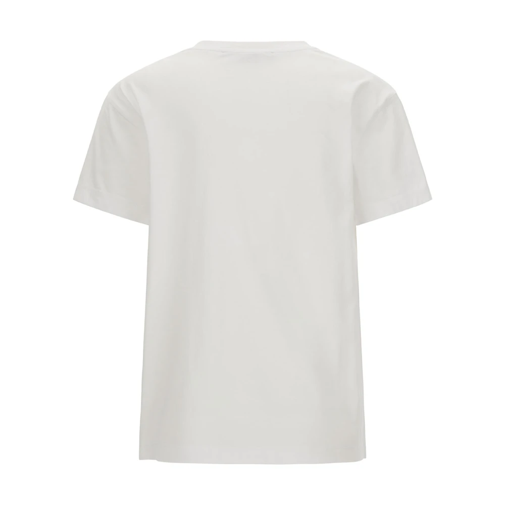 Stella Mccartney Witte T-shirt met geborduurd logo White Dames