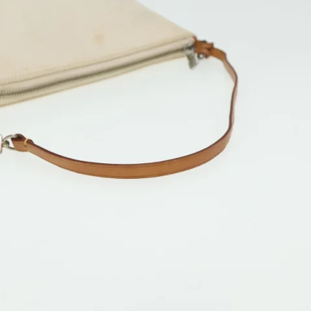 Louis Vuitton Vintage Pre-owned Canvas pouches White Dames