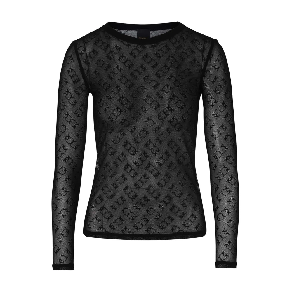 Pinko Zwart Kant Magische Stijl Top Black Dames