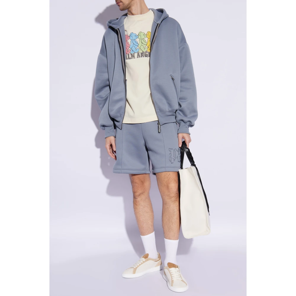 Palm Angels Logo shorts Gray Heren