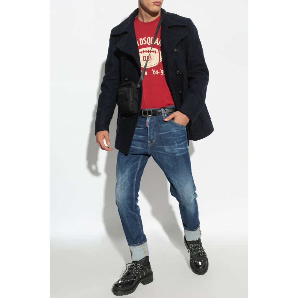 Dsquared2 Hoodie Red Heren