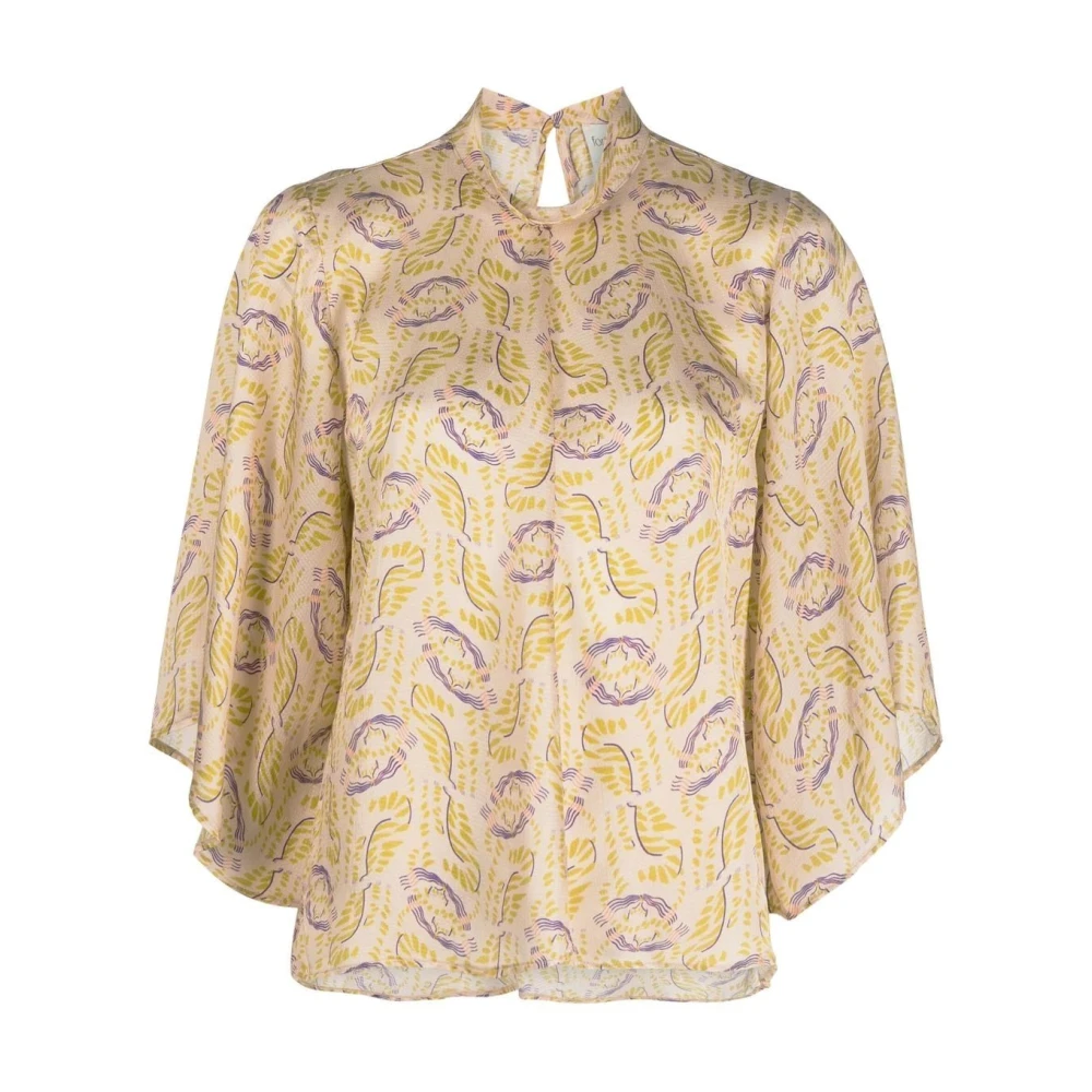 Forte Gele Casual Blouse Yellow Dames
