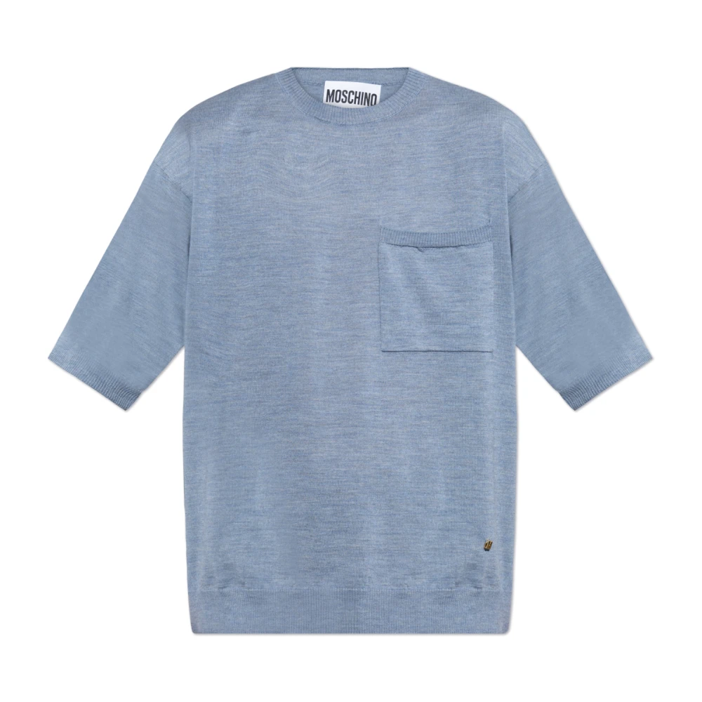 Moschino T-shirt met zak Blue Heren