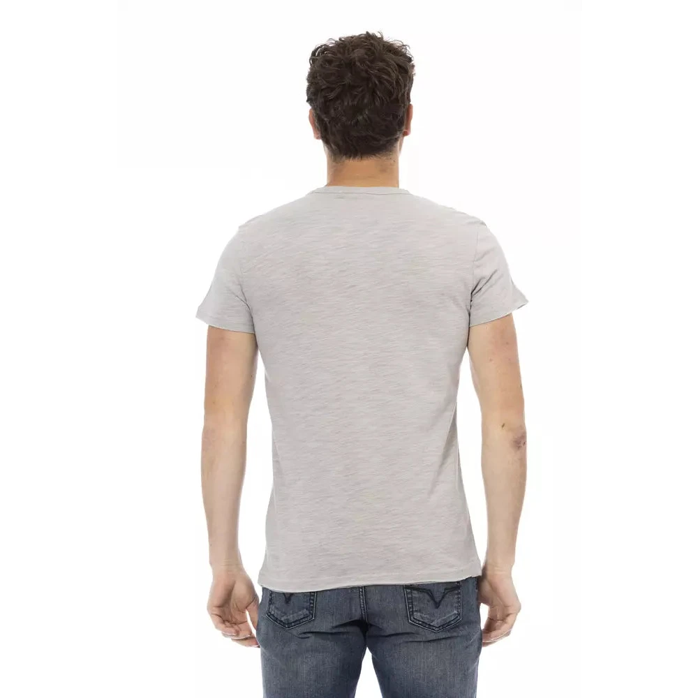 Trussardi Grijs Katoenen Heren T-Shirt Gray Heren