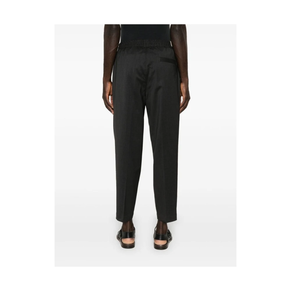 Briglia Antraciet Wolmix Tapered Leg Broek Gray Heren
