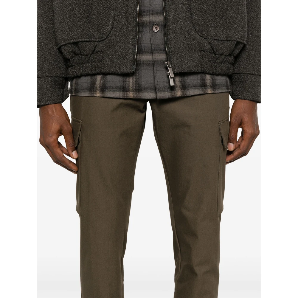 Hugo Boss Cargo broek met gemengde katoenen stof Green Heren