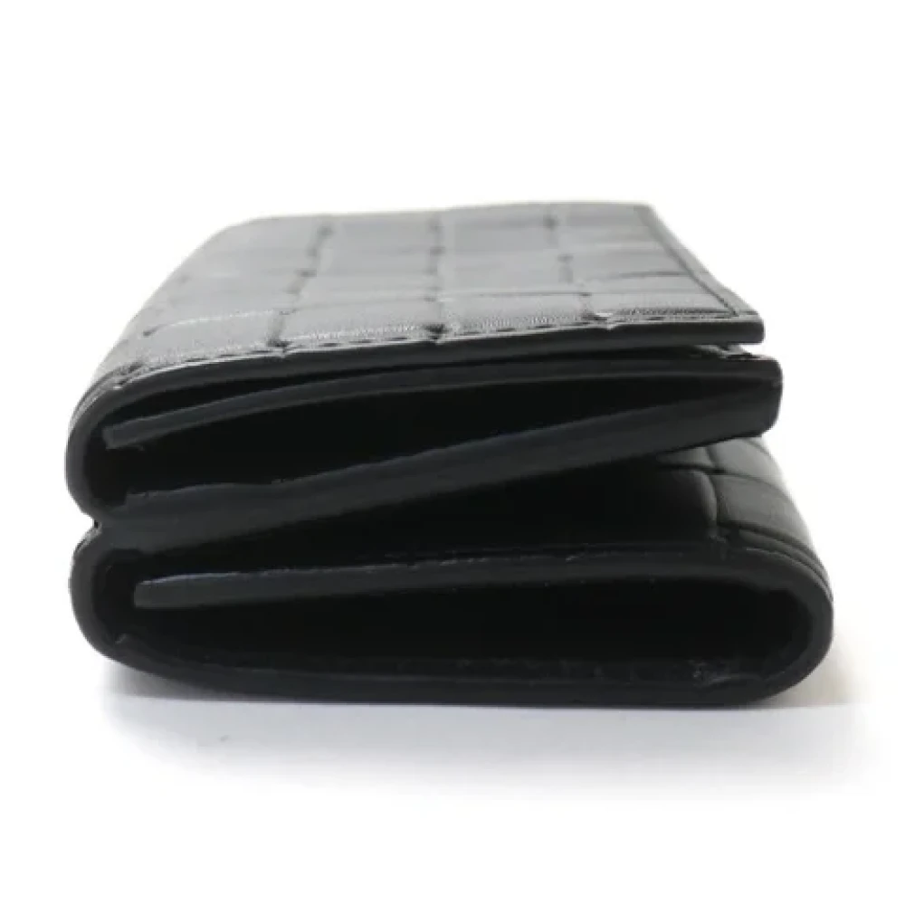 Bottega Veneta Vintage Pre-owned Leather wallets Black Dames