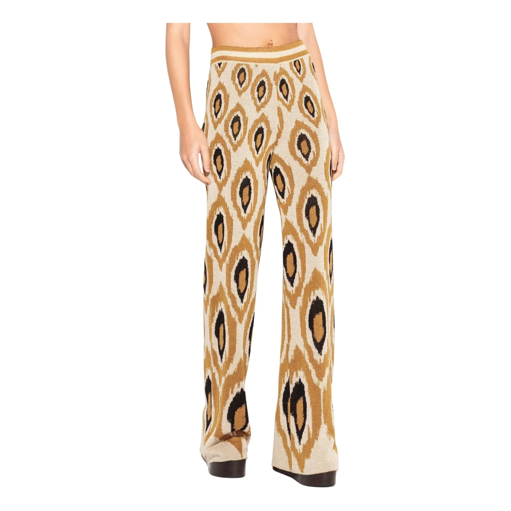 Akep Vrouw Multicolor Broeken Dames, Veelkleurig, M, Wijde Broek