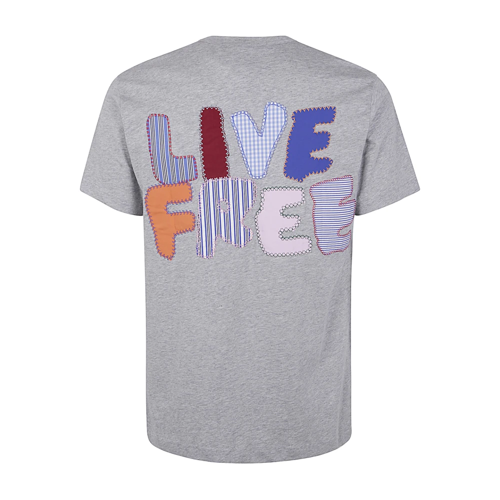 Comme des Garçons Heren Gebreid T-Shirt Gray Heren
