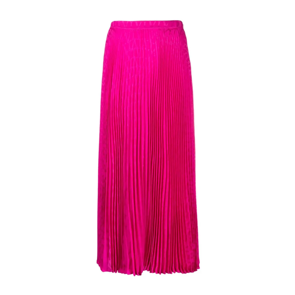 Valentino Garavani Stijlvolle Rok met 3B3Raa907Tkuwt Detail Pink Dames