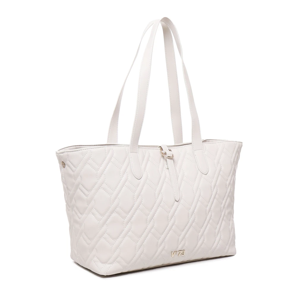 V73 Ecoleather Schoudertas met Gesp Sluiting White Dames