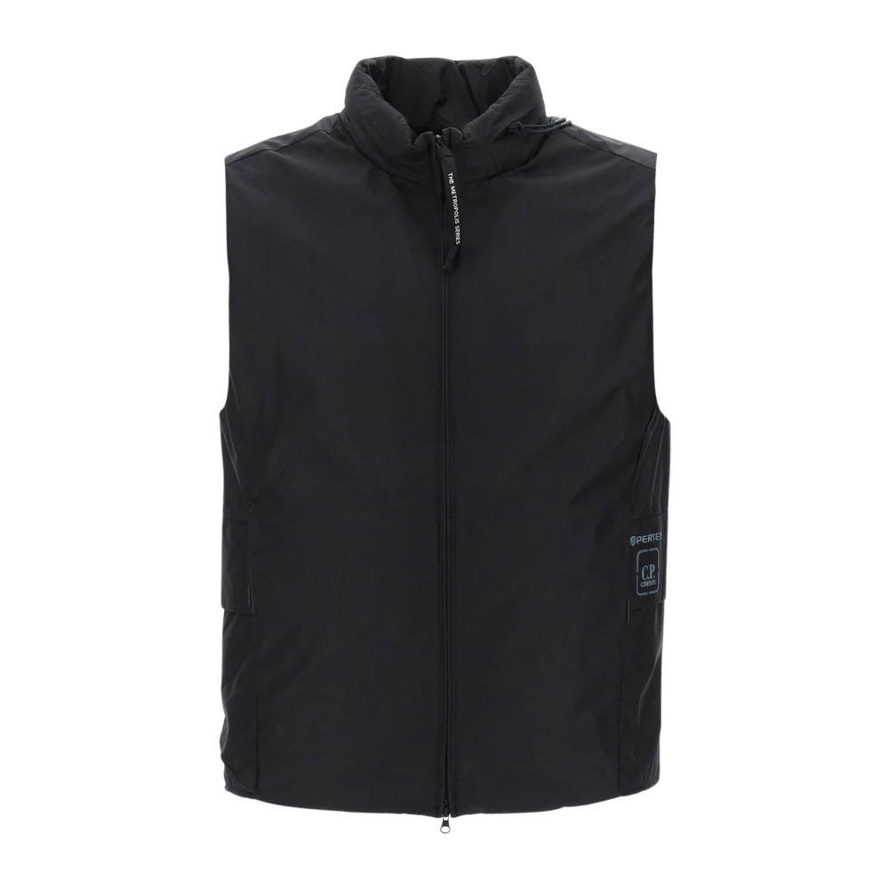 C.p. Company Men's Black Waistcoats, M, Stylish Vest
