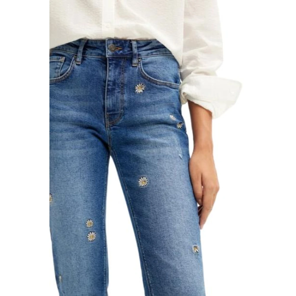 Desigual Flared Jeans Blue Dames