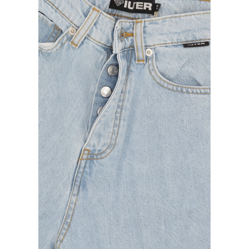 Iuter Lichtblauwe Losse Denim Broek Blue Heren