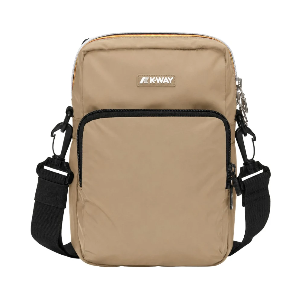 K-Way Mannelijk Bruin Tassen Heren, One Size, Nylon, Erloy Schoudertas