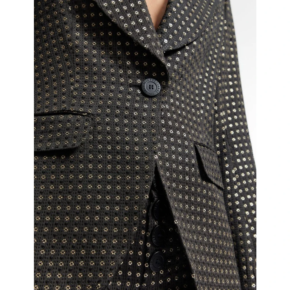 Ines De La Fressange Paris Gaelle zwart geborduurd jasje Black Dames