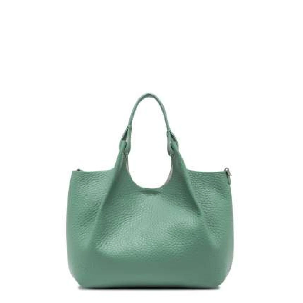Gianni Chiarini Graanleer Medium Tas Mint Zand Green Dames