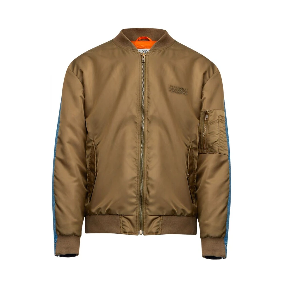 MM6 Maison Margiela Bruin Denim Jack Brown Heren