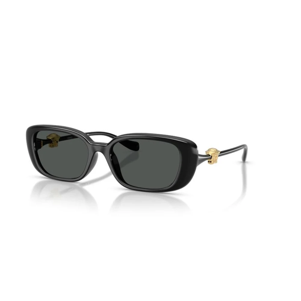 Versace Black Sunglasses, Female, 56 Mm, Rectangle Sunglasses