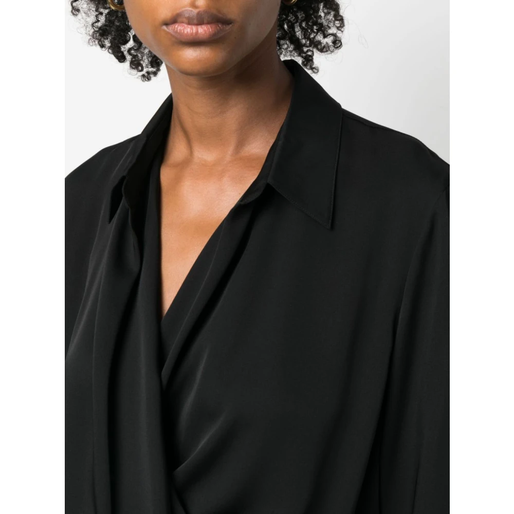 Theory Zwarte shirts voor vrouwen Aw23 Black Dames