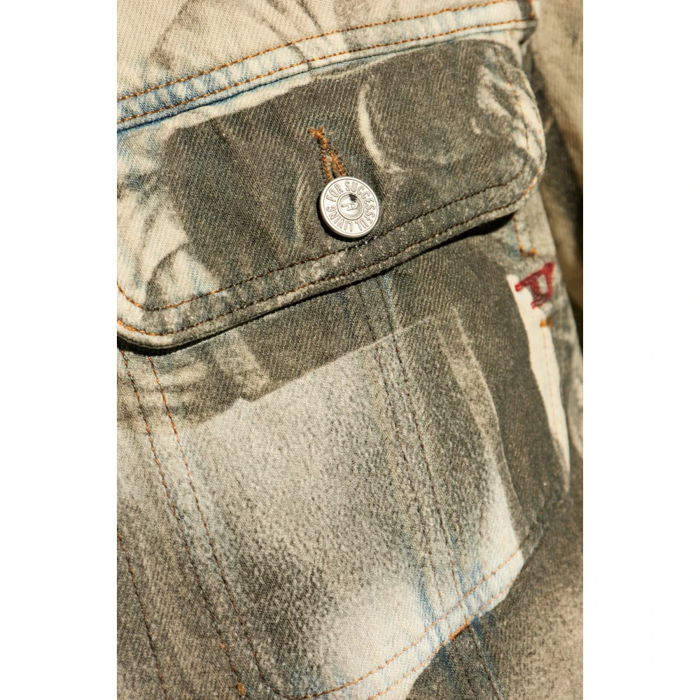Diesel Denim jas `Pr-D-Barcy-Tof1` Beige Heren