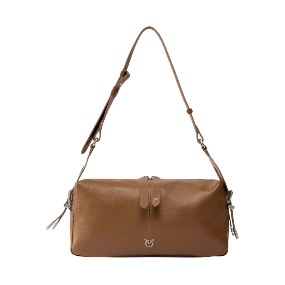 Pinko Kvinno Brun Väskor Dam, One Size, Bomull, Keeper Bag