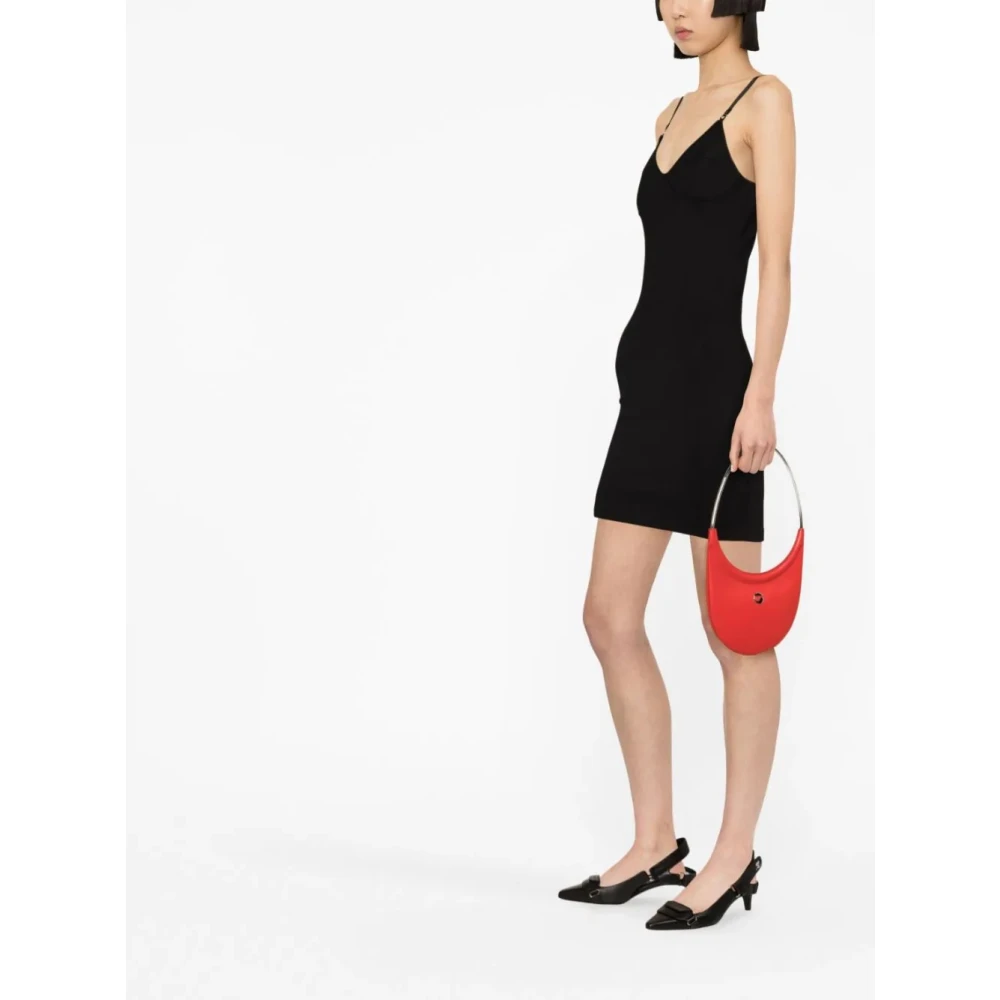Coperni Zwarte Stretch Bustier Stijl Mini Jurk Black Dames