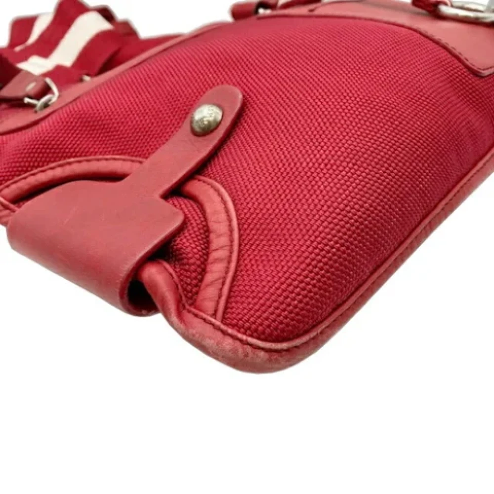 Bally Pre-owned Canvas shoulder-bags Red Dames