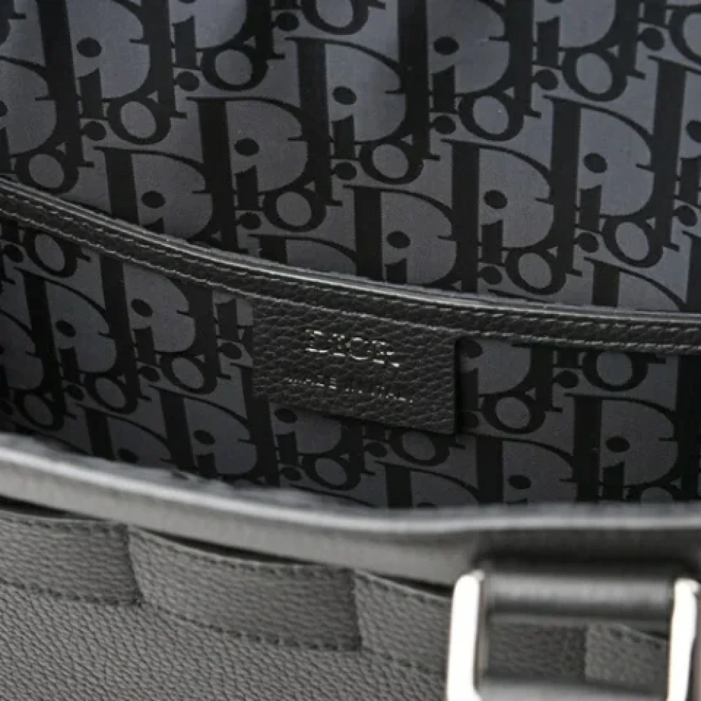 Dior Vintage Pre-owned Leather dior-bags Black Dames