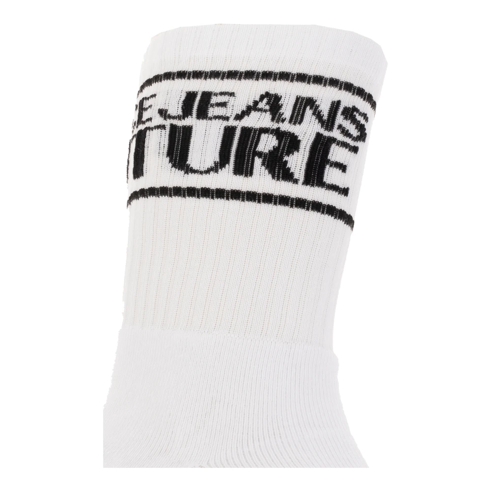 Versace Jeans Couture Sokken met logo White Heren