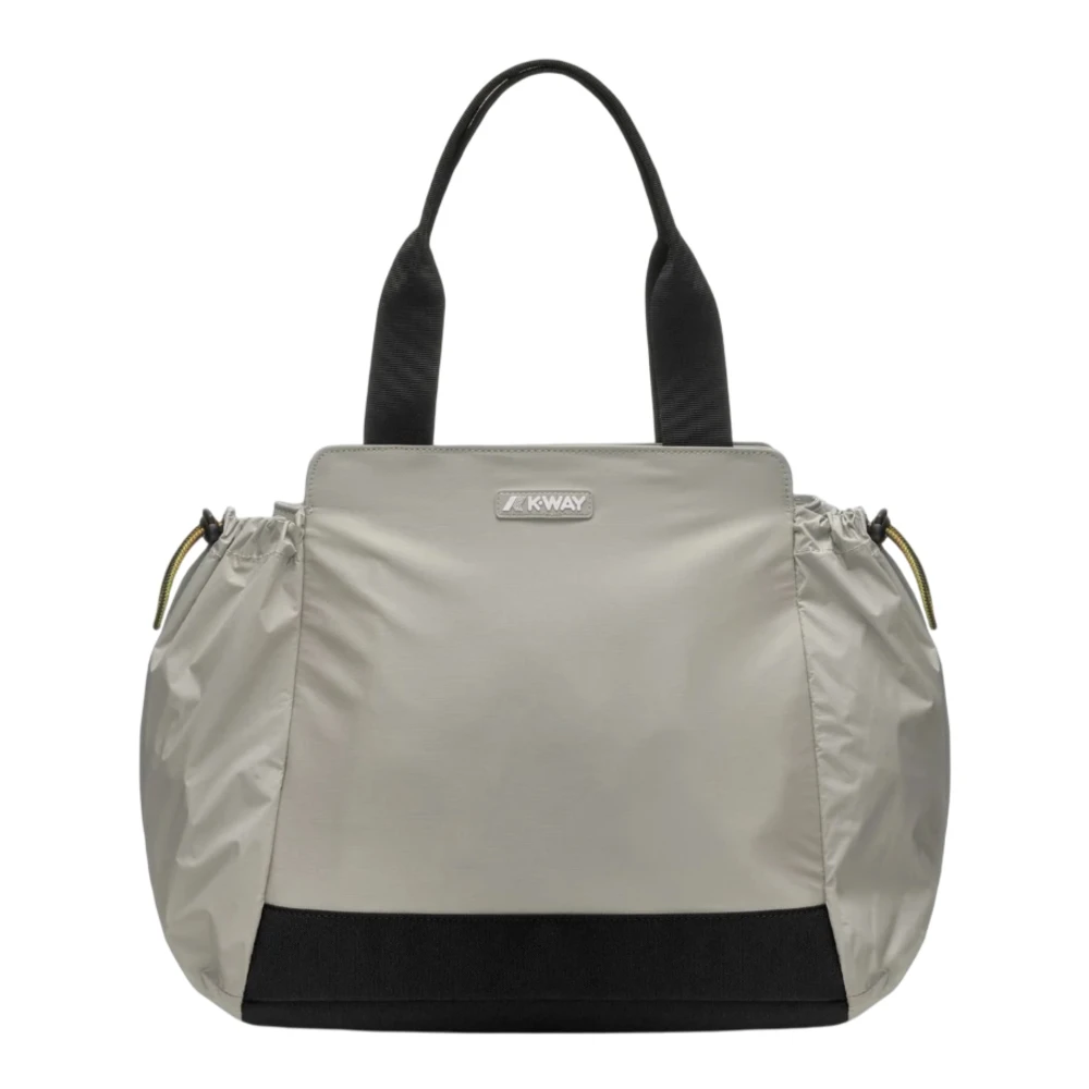 K-way Lichtgewicht schoudertas met ritssluiting Beige Unisex
