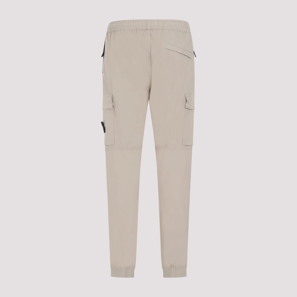 Stone Island Katoenen Cargo Broek in Zand Beige Heren