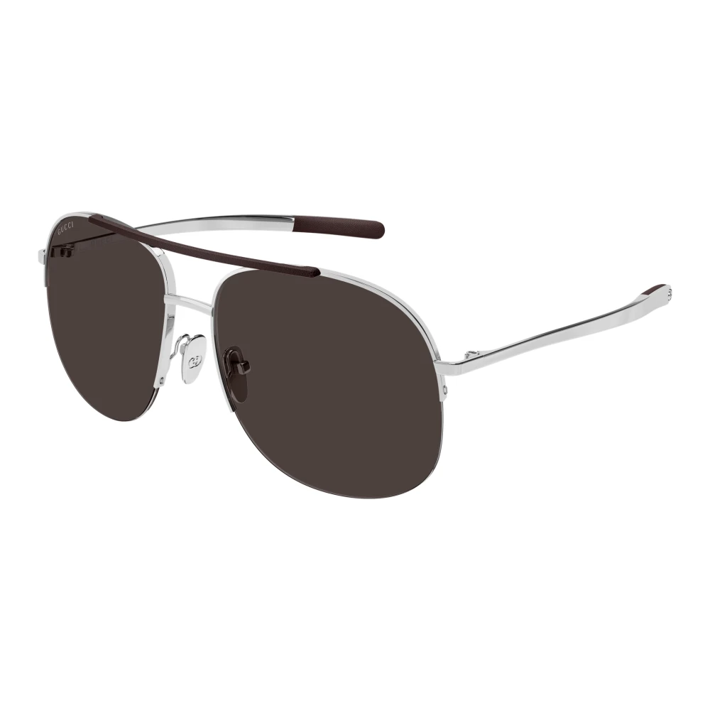Gucci Women's Gray Navigator Sunglasses - Sunglasses - 61 Mm - Accessories
