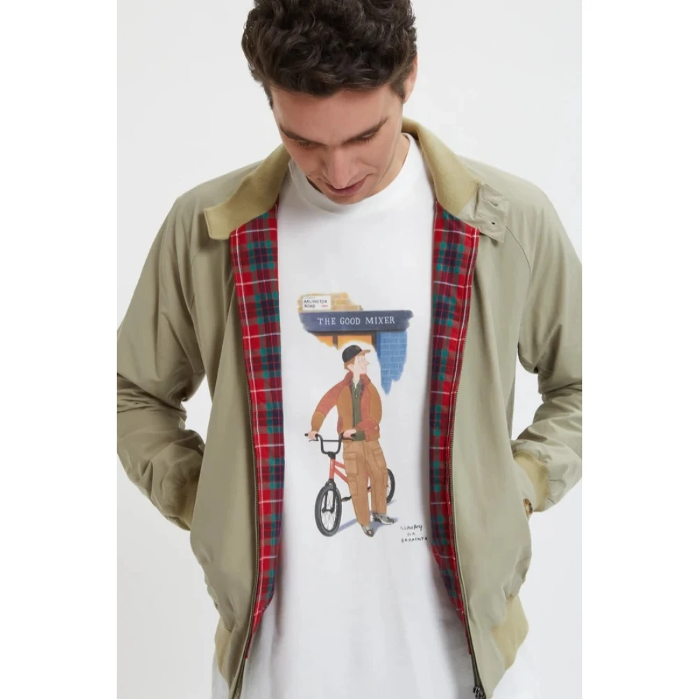 Baracuta Slowboy Arlington Tee Off White Heren