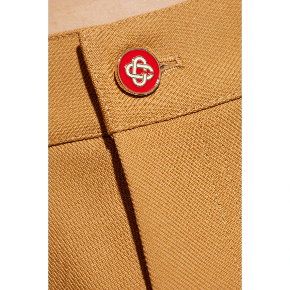 Casablanca Wollen shorts Beige Heren
