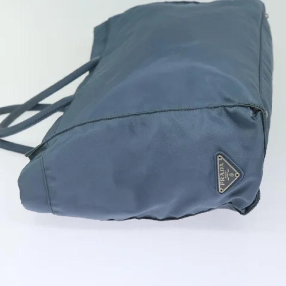 Prada Vintage Pre-owned Nylon totes Blue Dames