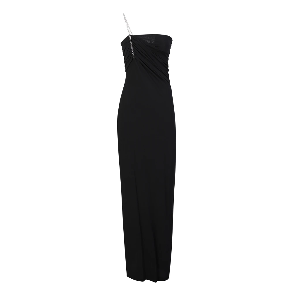 Givenchy Women's Black Maxi Dresses, S, Off-Shoulder Dress Aw23