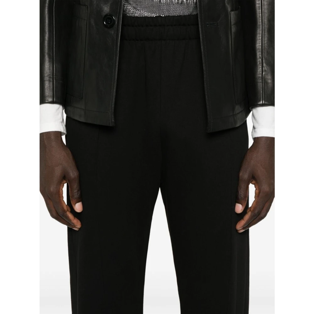 Gcds Zwarte Lounge Logo Sweatpants Black Heren