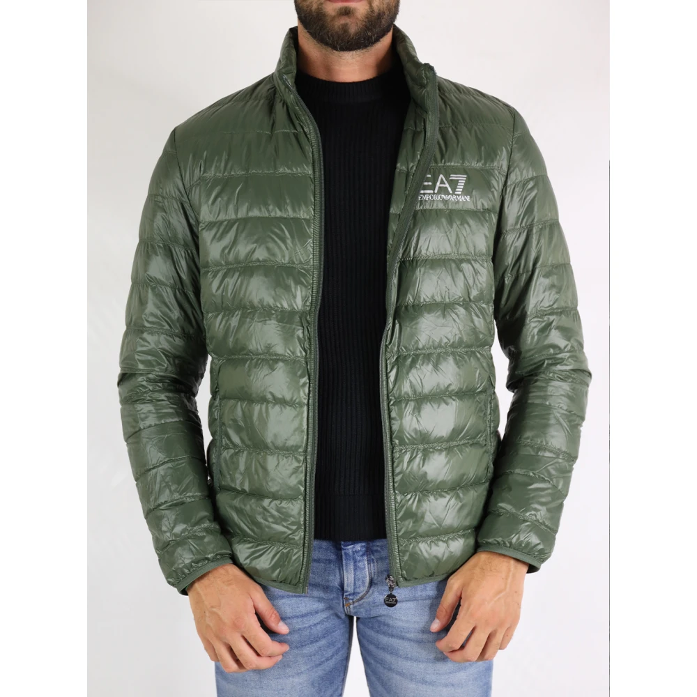 Emporio Armani EA7 Groene Donsjas Licht Waterdicht Green Heren