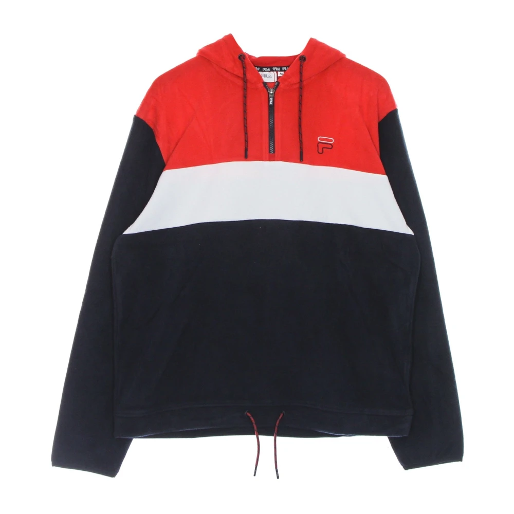 Fila Half Zip Hoodie Zwart Rood Wit Multicolor Heren