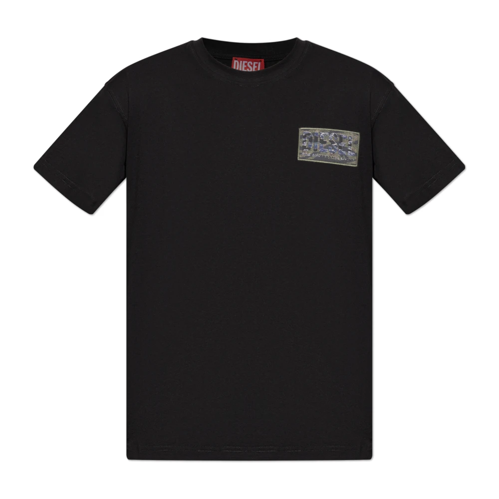 Diesel Uomo Nero T-Shirt T-Norm-T