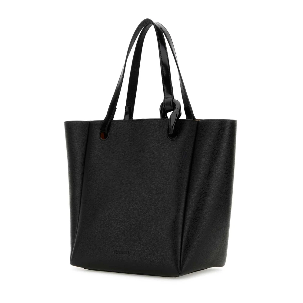 JW Anderson Stijlvolle Zwarte Leren Winkel Tas Black Dames