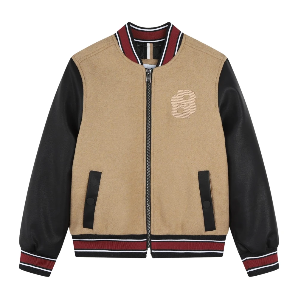 Hugo Boss Beige Bomberjack voor kinderen Beige Heren