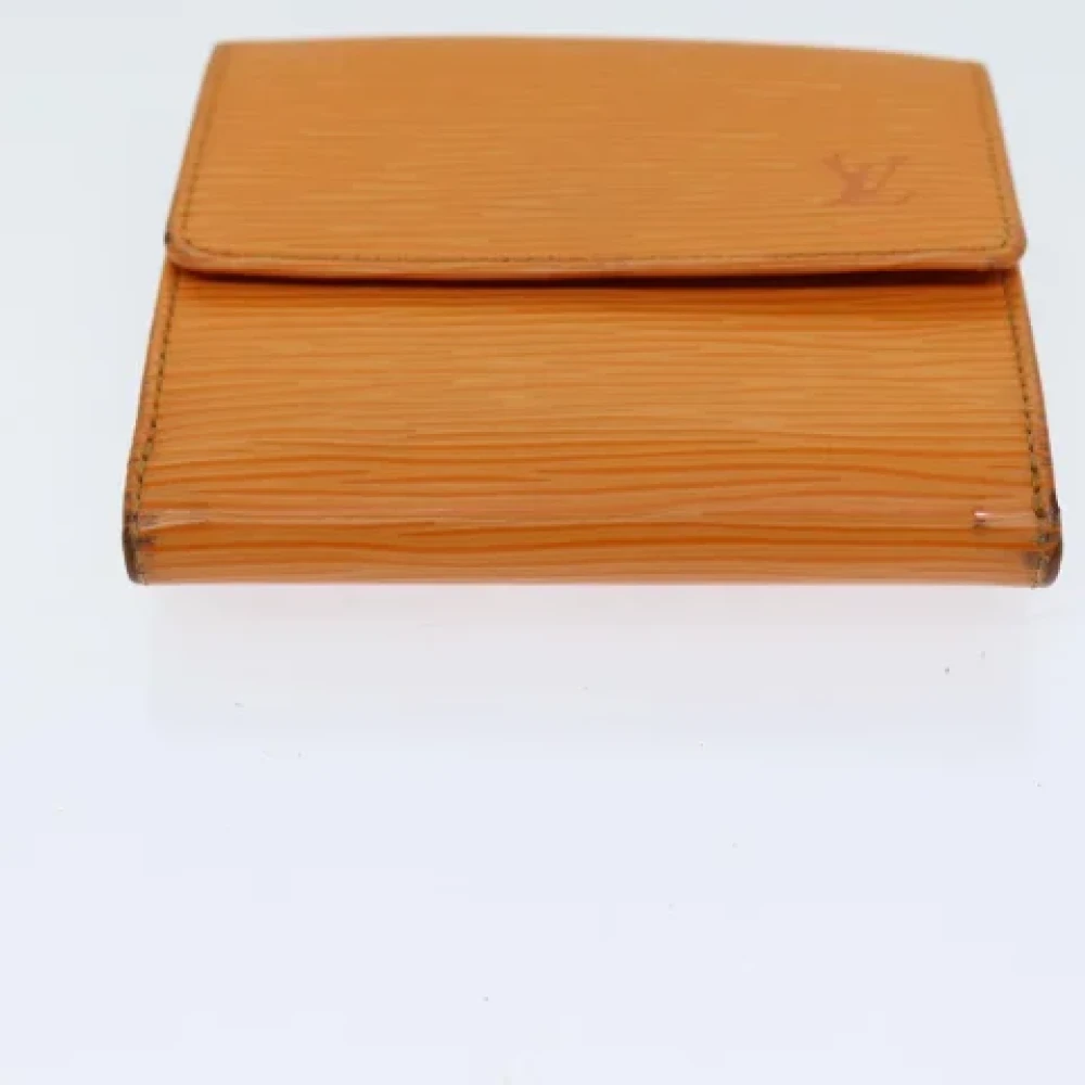 Louis Vuitton Vintage Pre-owned Leather wallets Orange Dames