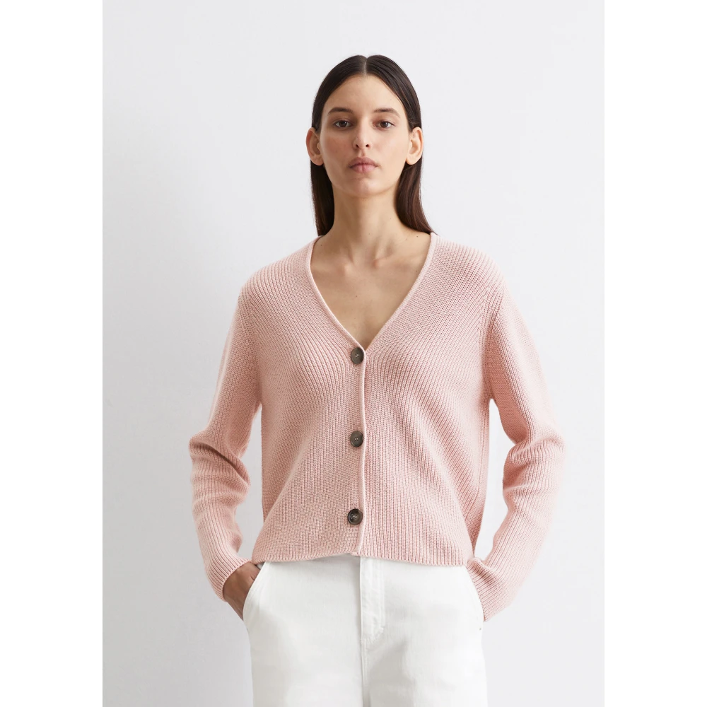 Marc O'Polo V-hals vest relaxed Pink Dames