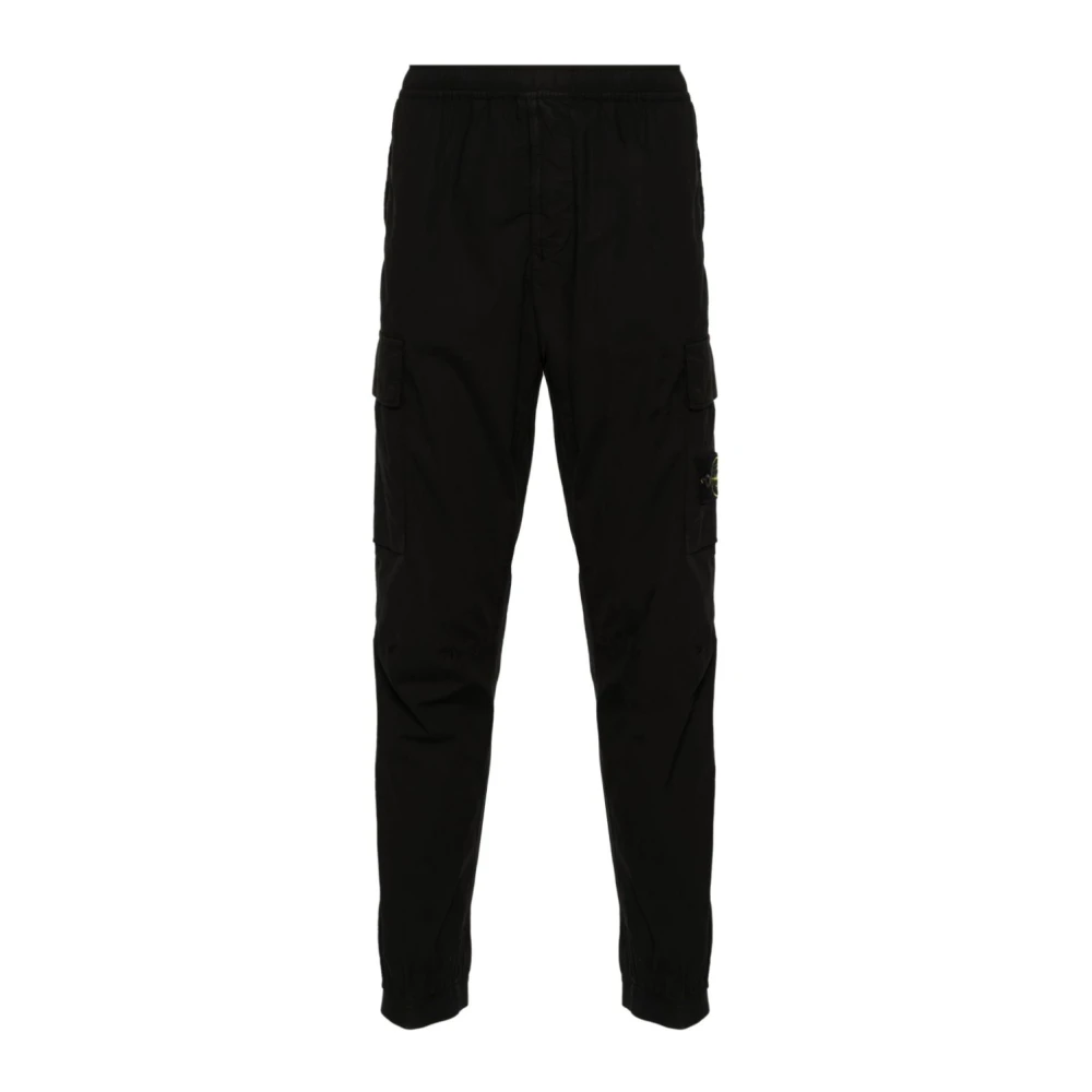 Stone Island Zwarte Stijlvolle Broek Black Heren