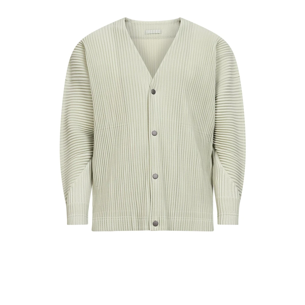 Issey Miyake Men's Green Homme Plisse Sweaters