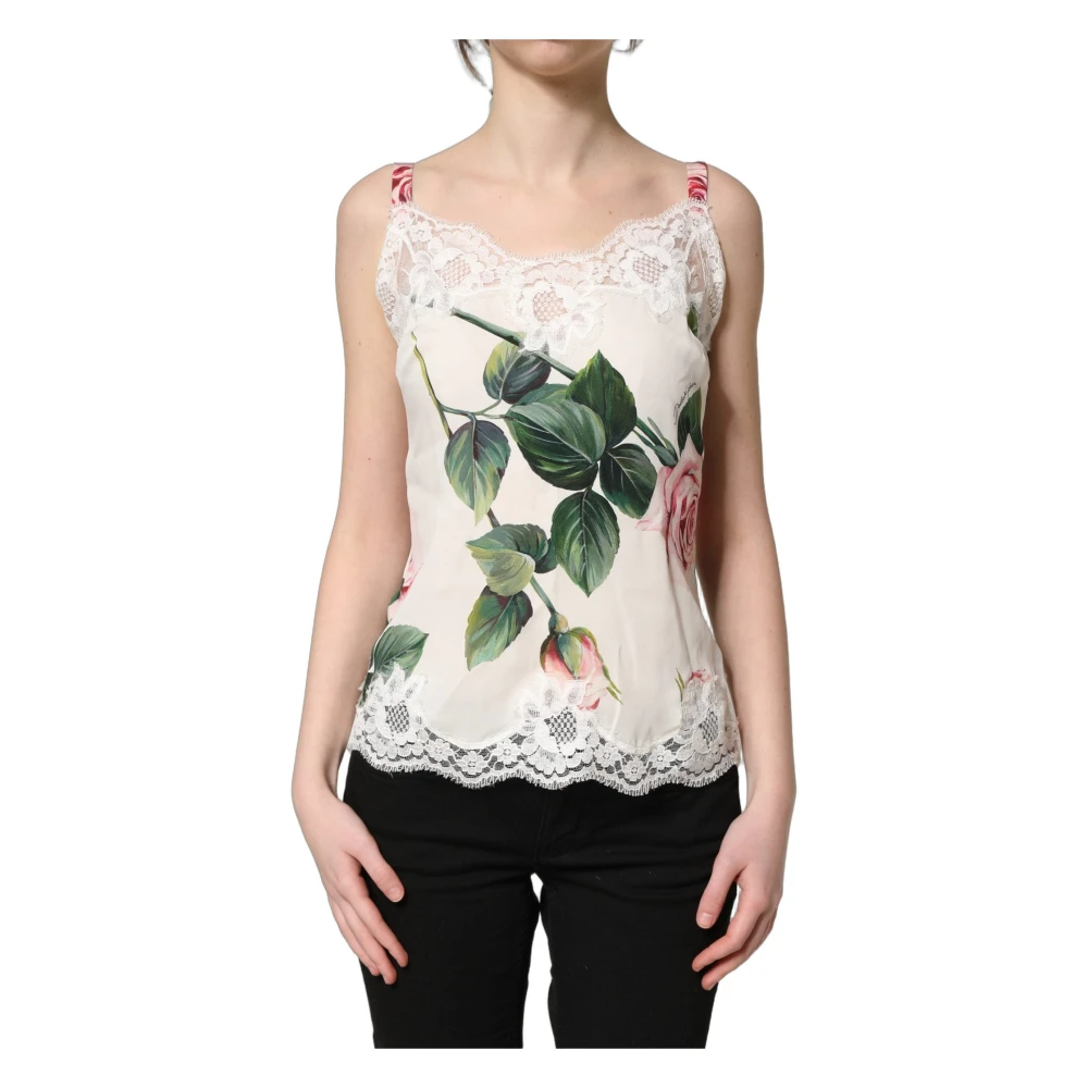 Dolce & Gabbana Women's White Camisole Tank