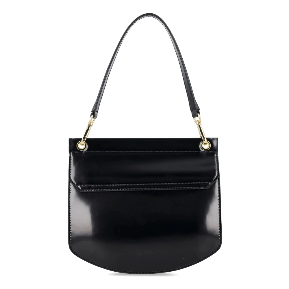 Ganni Casual Crossbody Tas in Zwart Black Dames