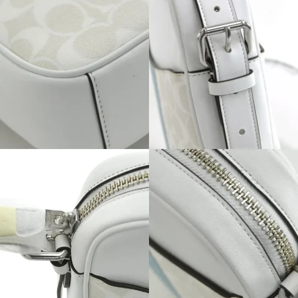 Coach Pre-owned Leather shoulder-bags White Dames